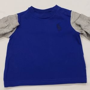 Baby polo long sleeve shirt